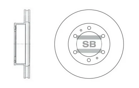 Диск гальмівний Hi-Q (SANGSIN) SD4011