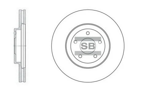 Диск тормозной SANGSIN Hi-Q (SANGSIN) SD4210
