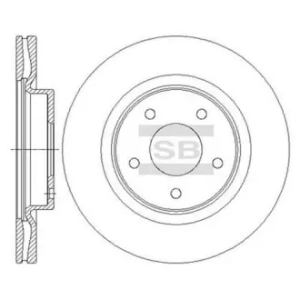 Диск тормозной Hi-Q (SANGSIN) SD4223
