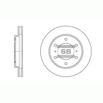 Гальмівний диск SANGSIN Hi-Q (SANGSIN) SD4306