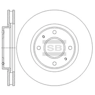 Диск гальмівний Hi-Q (SANGSIN) SD4337