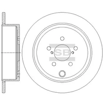 Диск гальмівний (кратно 2) задній Subaru Legacy V (09-) (D=285.8mm) HI-Q Hi-Q (SANGSIN) SD4706