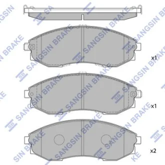 Колодки дискового тормоза SANGSIN Hi-Q (SANGSIN) SP1083