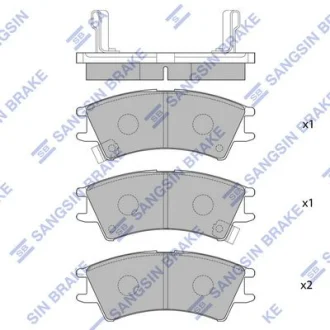 Колодки дискового тормоза SANGSIN Hi-Q (SANGSIN) SP1096