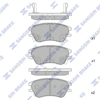 Колодки гальмівні передні Hyundai Atos (-03) HI-Q Hi-Q (SANGSIN) SP1149