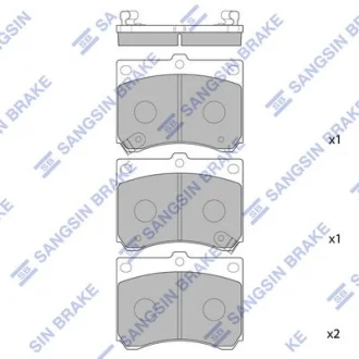 Колодки дискового тормоза SANGSIN Hi-Q (SANGSIN) SP1216