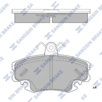 Колодки тормозные передние Renault Logan Hi-Q (SANGSIN) SP1243A