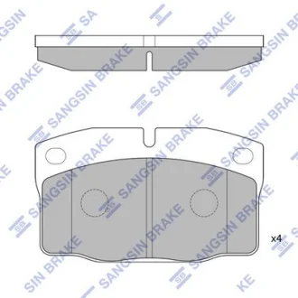 Колодки гальмівні передні Opel Vectra C (05-), Volvo S40, V40 HI-Q Hi-Q (SANGSIN) SP1258