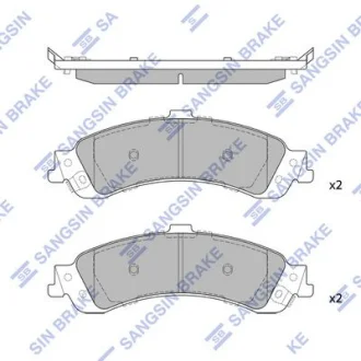 Колодки гальмівні задні (дискові) Chevrolet Tahoe (-06),Cadillac Escalade (-06) HI-Q Hi-Q (SANGSIN) SP1370