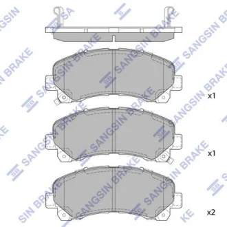 Колодки дискового тормоза SANGSIN Hi-Q (SANGSIN) SP1409