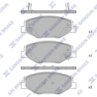 Колодки дискового тормоза SANGSIN Hi-Q (SANGSIN) SP1418