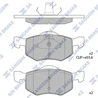 Колодки дискового гальма SANGSIN Hi-Q (SANGSIN) SP1519