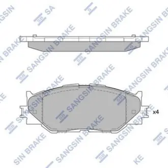 Гальмівні колодки дискові кт. SANGSIN Hi-Q (SANGSIN) SP1543