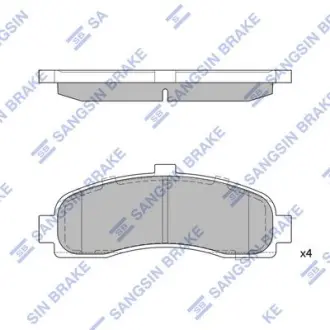 Колодки дискового тормоза SANGSIN Hi-Q (SANGSIN) SP1586