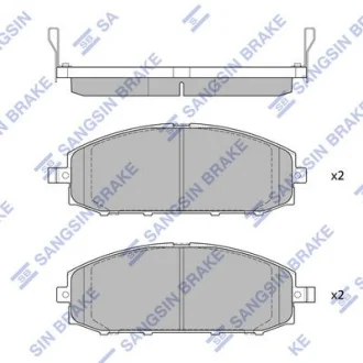 Колодки дискового тормоза SANGSIN Hi-Q (SANGSIN) SP1599
