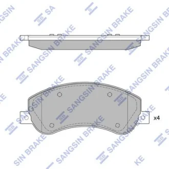 Колодки гальмівні передні VW Amarok (10-) HI-Q Hi-Q (SANGSIN) SP1675A