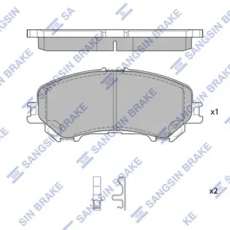 Комплект гальмівних колодок HQ Hi-Q (SANGSIN) SP1715