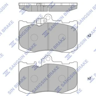 Колодки тормозные передние Lexus GS350 (13-), IS350 (12-) Hi-Q (SANGSIN) SP1773