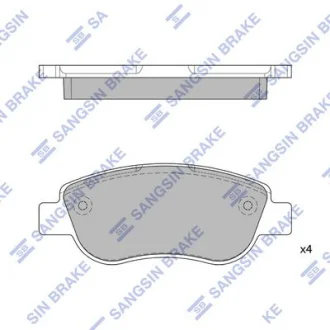 Колодки тормозные передние Renault Megane II (05-), Scenic II (05-) Hi-Q (SANGSIN) SP1808