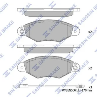 Колодки тормозные передние Hyundai Starex (16-) Hi-Q (SANGSIN) SP1890