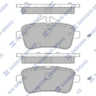 Колодки гальмівні задні MB ML250 CDI (W166) (11-) HI-Q Hi-Q (SANGSIN) SP1909
