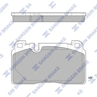 Колодки гальмівні передні Audi Q5 (8R) (12-), Porsche Macan (14-) HI-Q Hi-Q (SANGSIN) SP1960