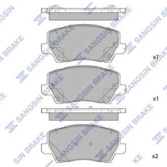 Колодки тормозные передние KIA Picanto (JA) 14inch (17-) Hi-Q (SANGSIN) SP1983