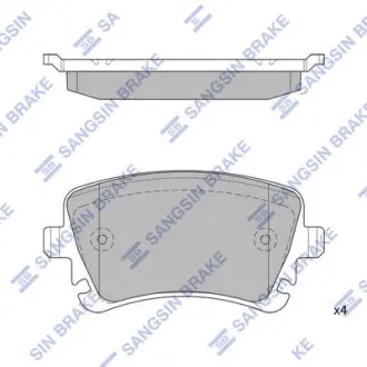 Гальмівні колодки дискові кт. SANGSIN Hi-Q (SANGSIN) SP2112-R