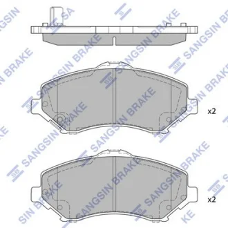 Колодки дискового тормоза SANGSIN Hi-Q (SANGSIN) SP2185