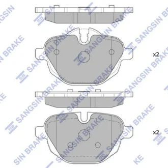 Колодки тормозные задние BMW 5 (11-), X3 (11-), X4 (19-) Hi-Q (SANGSIN) SP2275