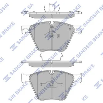 Колодки тормозные передние BMW 5 (10-), 7 (08-), X5 (10-) Hi-Q (SANGSIN) SP2395