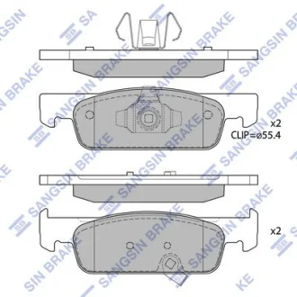 Колодки тормозные передние Smart Fortwo (16-) Hi-Q (SANGSIN) SP4136