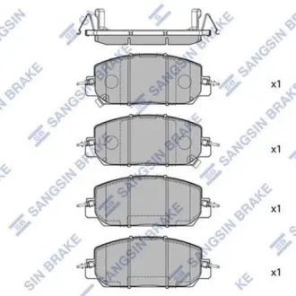 Колодки гальмівні дискові Hi-Q (SANGSIN) SP4176