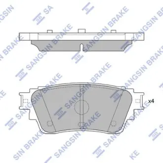 Колодки дискового тормоза SANGSIN Hi-Q (SANGSIN) SP4338