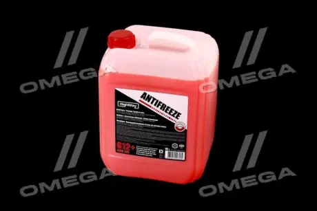 Антифриз ANTIFREEZE-40 LONG LIFE G12+ красный (Канистра 10л) HighWay 10119