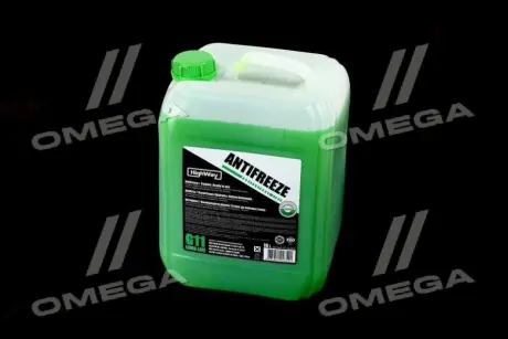 Антифриз ANTIFREEZE-40 LONG LIFE G11 зеленый (Канистра 10л) HighWay 10120