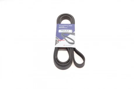 Ремінь генератора Jeep Cherokee 2.8 CRD 08- (6PK2433) HUTCHINSON 2433 K 6