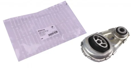 Подушка двигуна (задня/нижня) Renault Megane/Scenic 1.5dCI 09- (косточка) HUTCHINSON 532C75