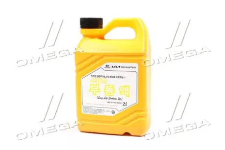 Антифриз-концентрат Hyundai/Kia Long Life Coolant, 2 л, червоний HYUNDAI / KIA Hyundai/Kia/Mobis 0710000201