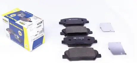Колодки гальмівні (передні) Hyundai i30 11-/Veloster 12-17/Kia Cee\'d/Pro Cee\'d 12-/Cerato 13- ICER 182090