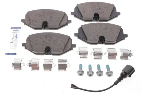 Колодки гальмівні (передні) Audi A3/Skoda Octavia/Seat Leon/VW Golf VIII 19-/Caddy 20- (+датчик) ICER 182369