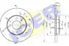 Диск гальмівний (передній) Seat Ibiza/VW Caddy/Polo 93-04/Golf/Passat 87-02 (256x20) (з покр.) (вент) ICER 78BD3790-2 (фото 1)