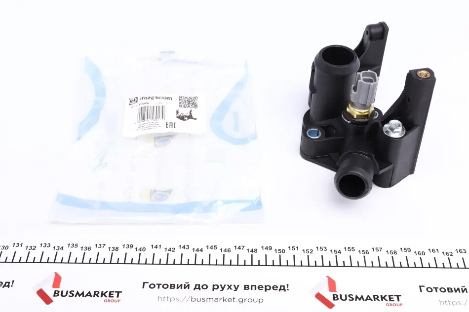 Корпус термостата Ford Fiesta/Focus II/III/Mondeo 1.2-1.6Ti 99- (+ датчик) IMPERGOM 90009 (фото 1)