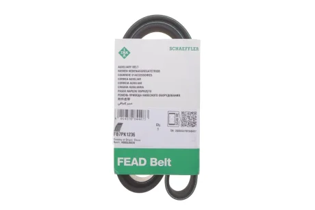 Ремінь генератора Fiat Ducato 2.3D 06- (7PK1236) INA FB 7PK1236