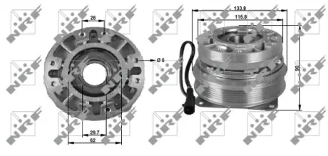 Муфта вентилятора радіатора IVECO 5801480322