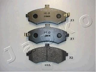 Гальмівні колодки дискові пер. Elantra, Matrix 00-, (Mando) JAPKO 50H13