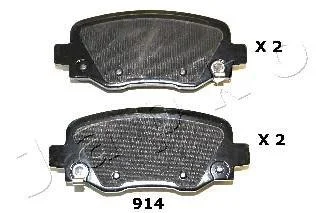 Колодки тормозные дисковые задние Jeep Cherokee (13-) JAPKO 51914