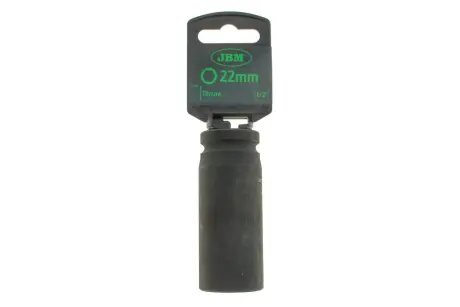 Головка торцева ударна 1/2" 22 мм Long 78 мм JBM 12070