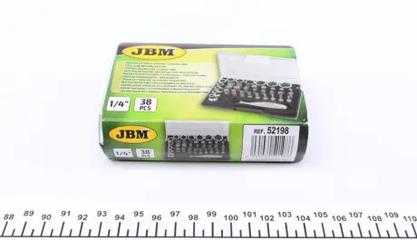 Набір інструментів комбінований 1/4" (головки, біти) 37 од..) JBM 52198