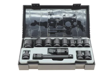 Набір ударних головок 1/2" 10-24 мм 16 од. та адаптери JBM 52341